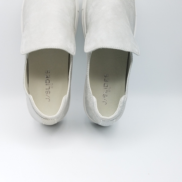 J/Slides Perrie Slip On Shoes Size 8.5 Silver - Picture 13 of 14